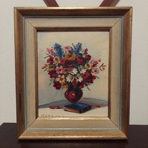 Vintage Original Floral Painting